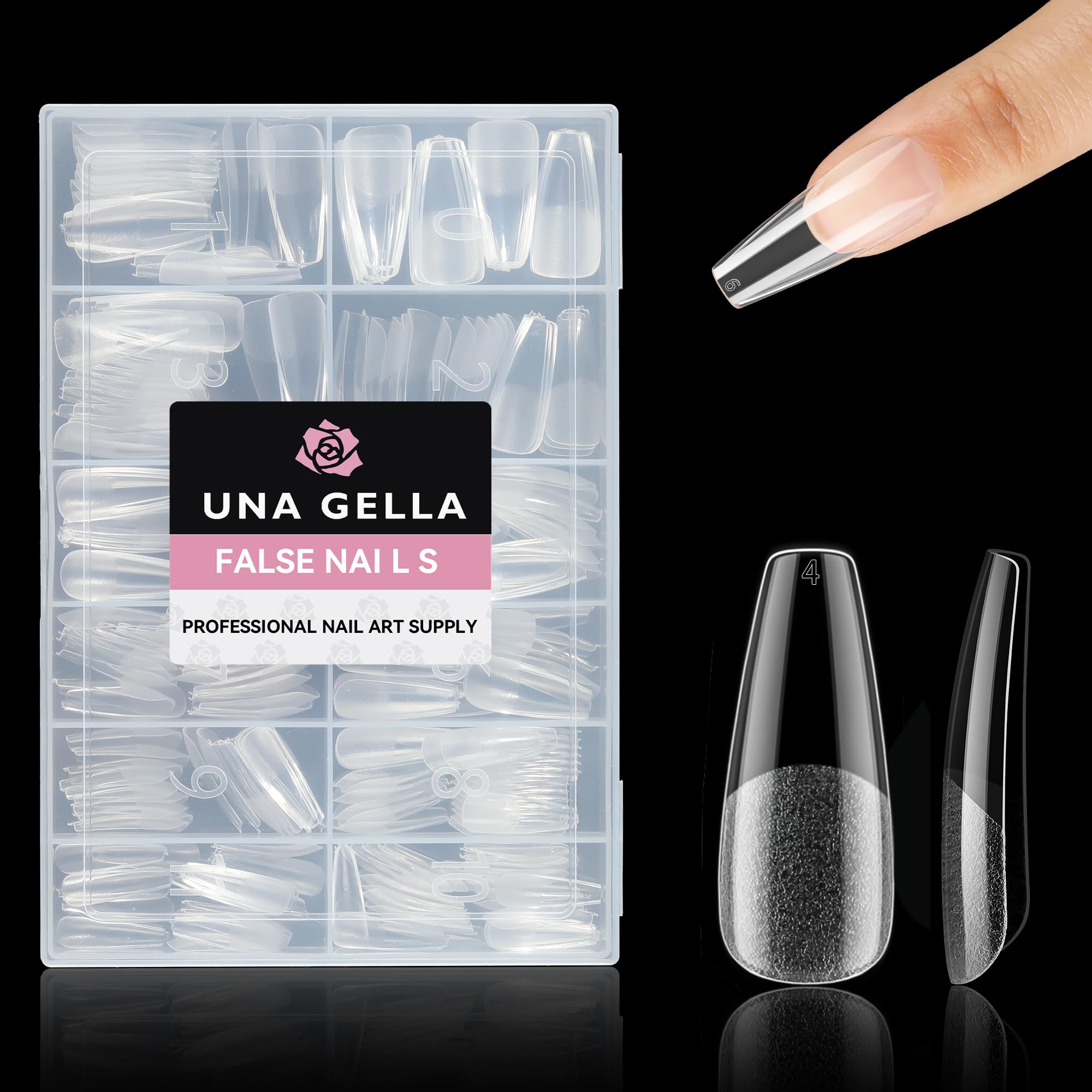 UNA GELLA DIY salon-ready nail tips for versatile use