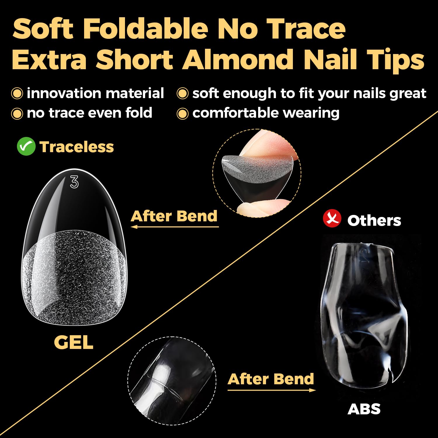 UNA GELLA easy removal with acetone-safe gel tips.