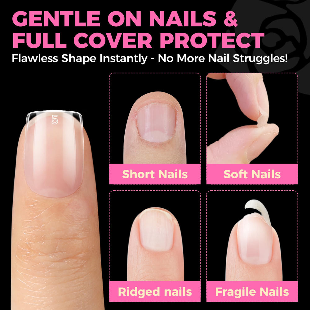 UNA GELLA odorless gel tips feel comfortable to wear.