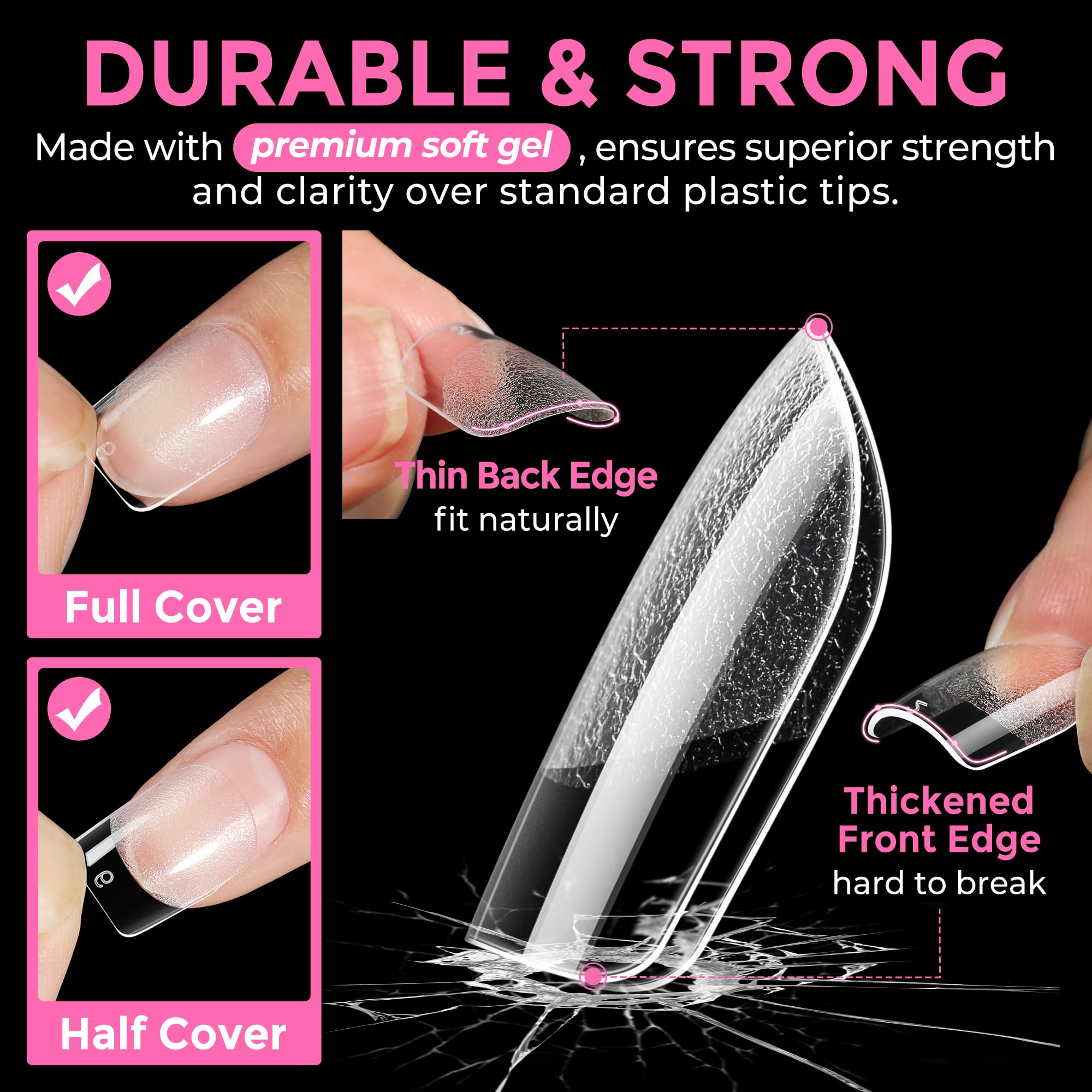 UNA GELLA Soft gelly material is demonstrated for durable, comfortable wear.
