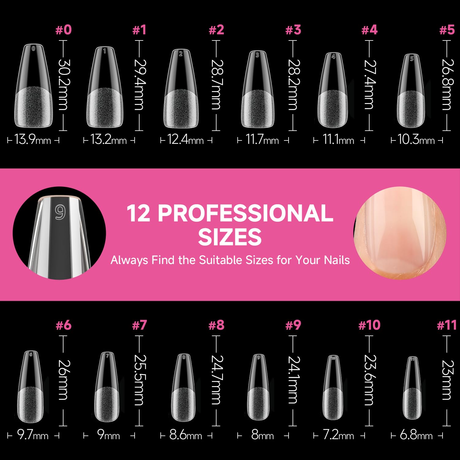 UNA GELLA full-cover nail tips assembly for professional results
