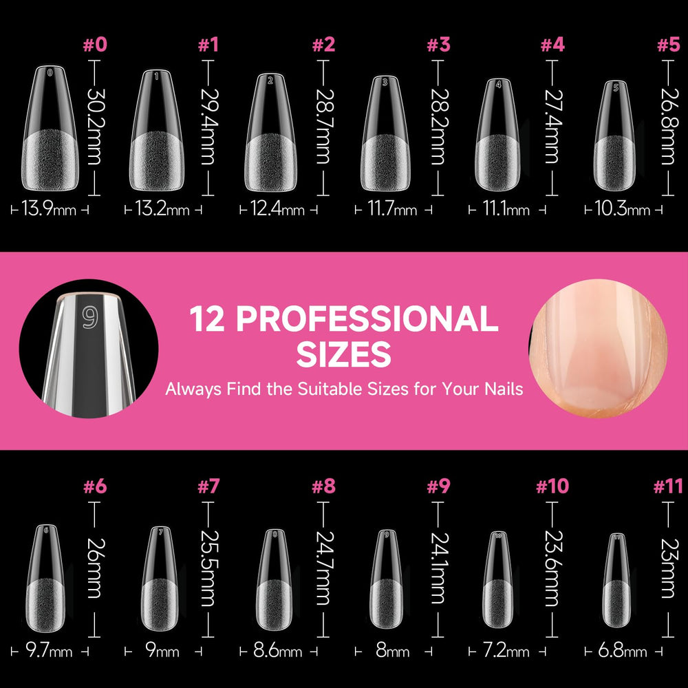 UNA GELLA full-cover nail tips assembly for professional results