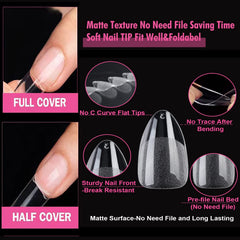 UNA GELLA Gelly soft tips close-up for easy salon-style extensions.