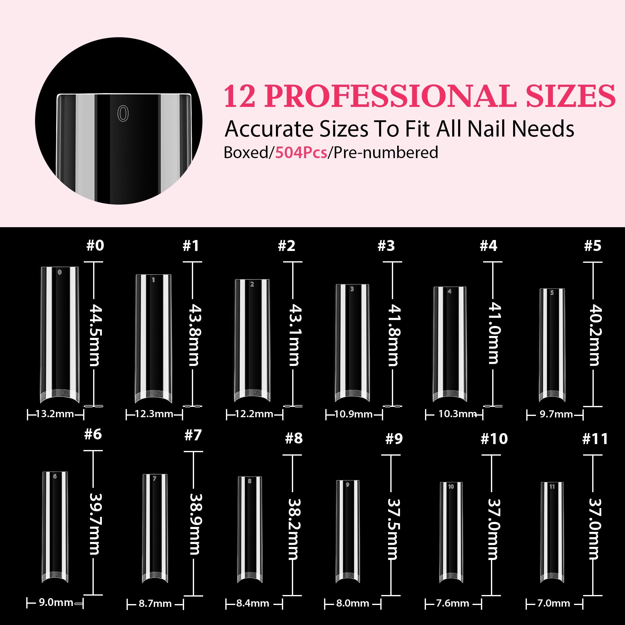UNA GELLA home DIY nail kit box with 216 pieces for versatile nail designs.