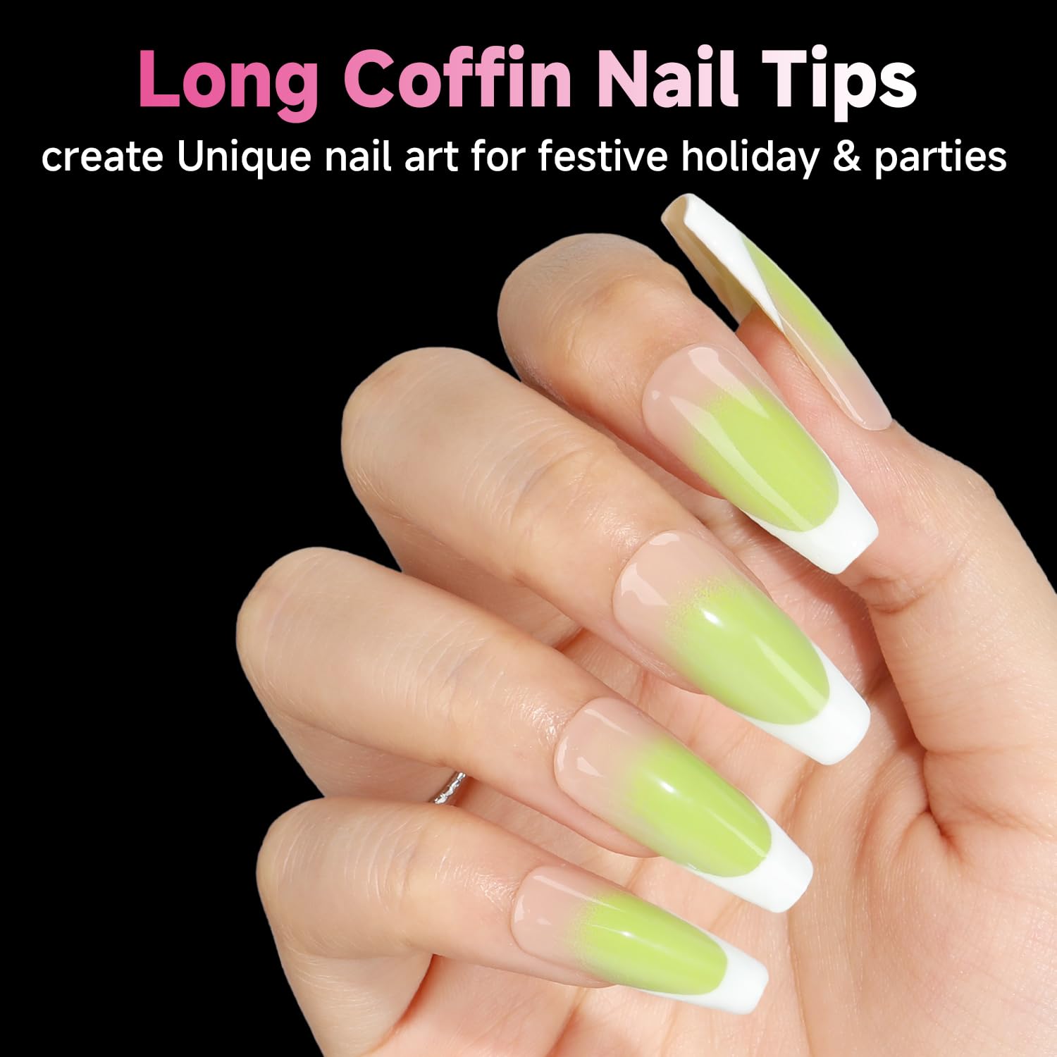 UNA GELLA long coffin tip durable extension for lasting looks