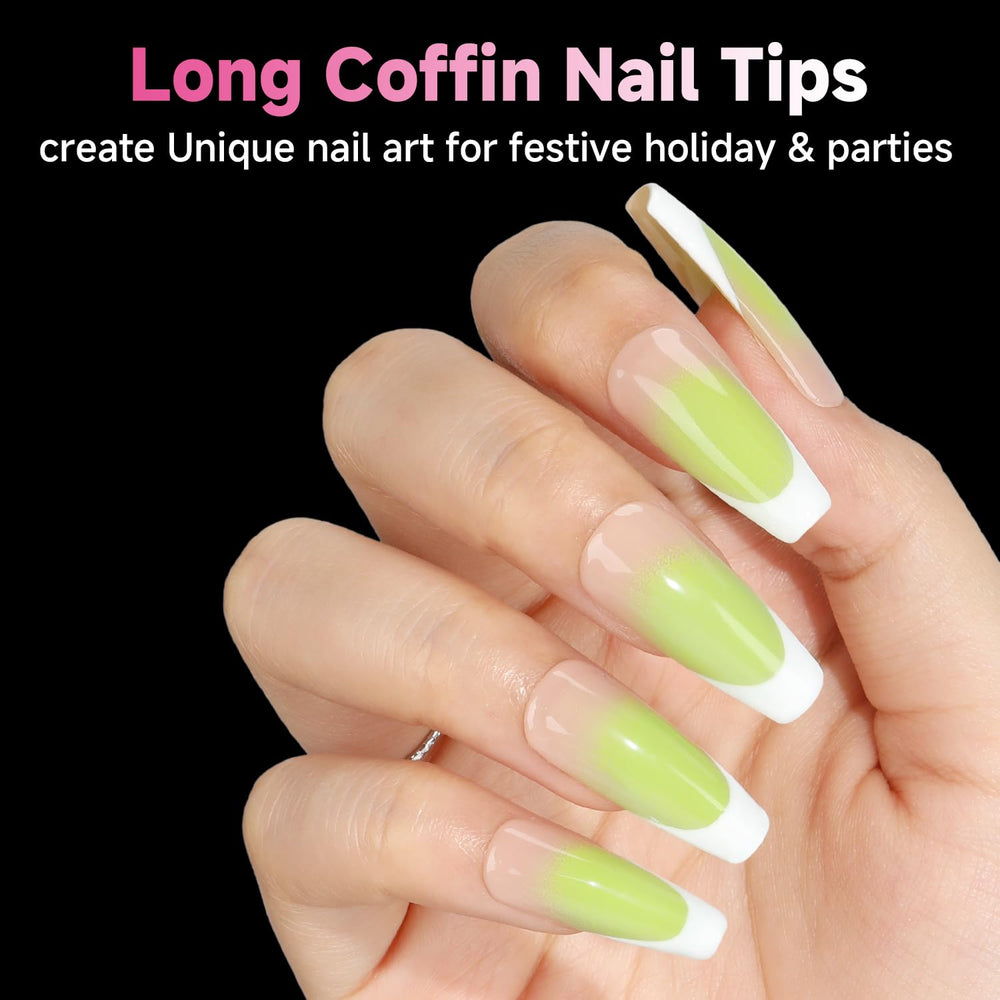 UNA GELLA long coffin tip durable extension for lasting looks