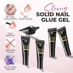 UNA GELLA mini tube packaging keeps glue fresh and mess-free during travel.