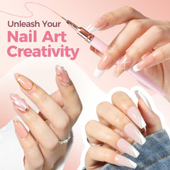 UNA GELLA 9mm detail stroke brush for delicate detailing.
