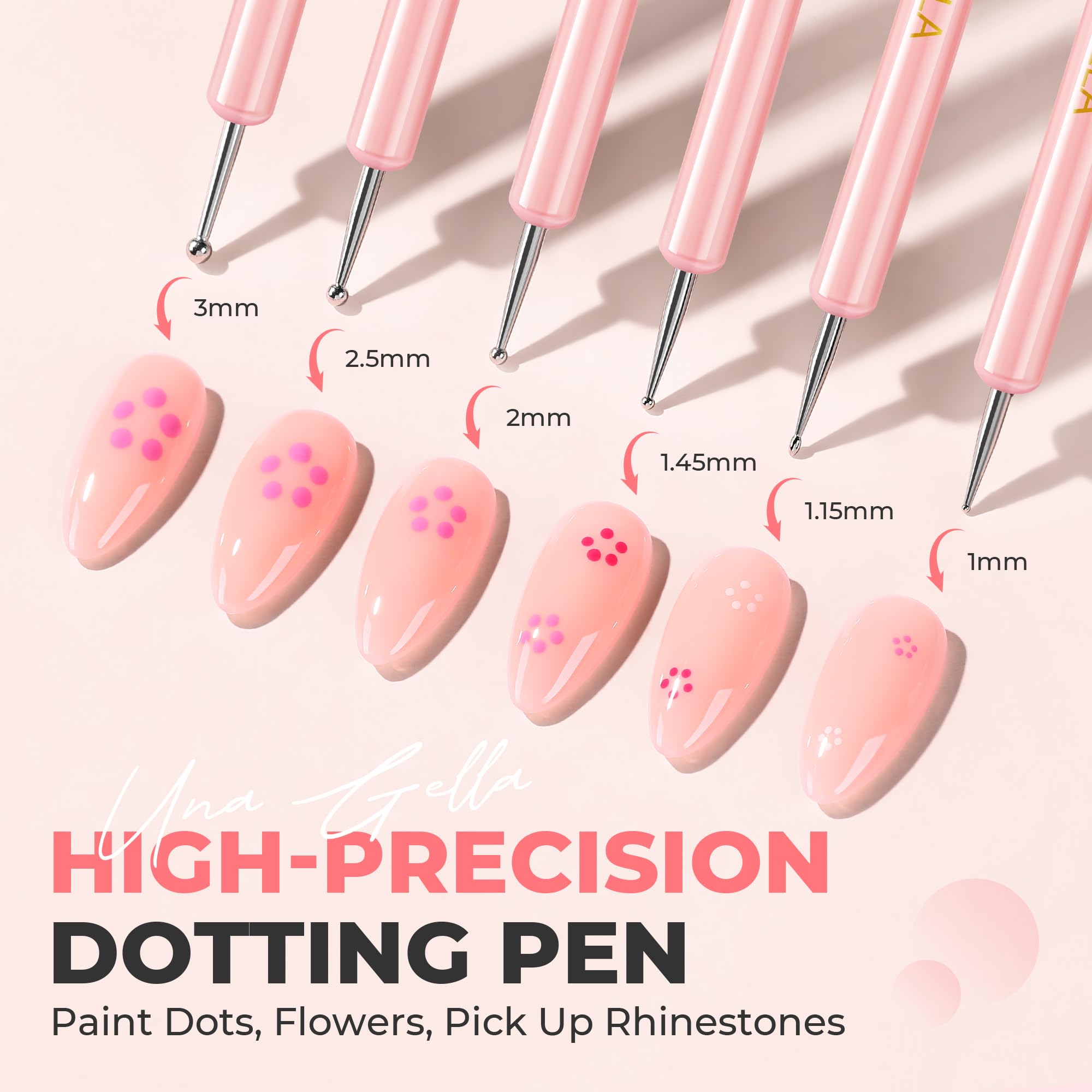 UNA GELLA liner brush for fine lines and accents.