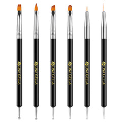UNA GELLA flat brush for smooth gel application