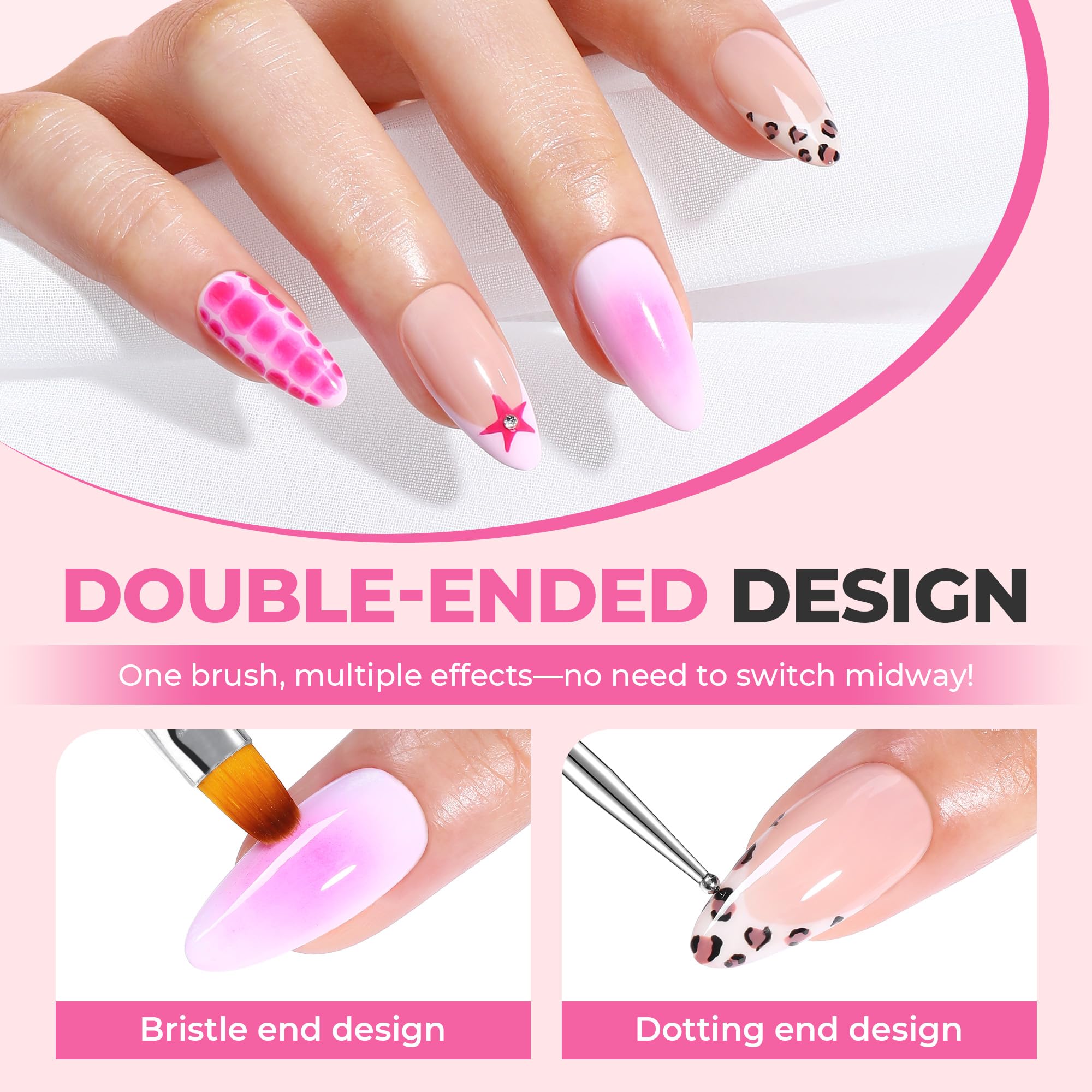 UNA GELLA French brush for crisp edge work