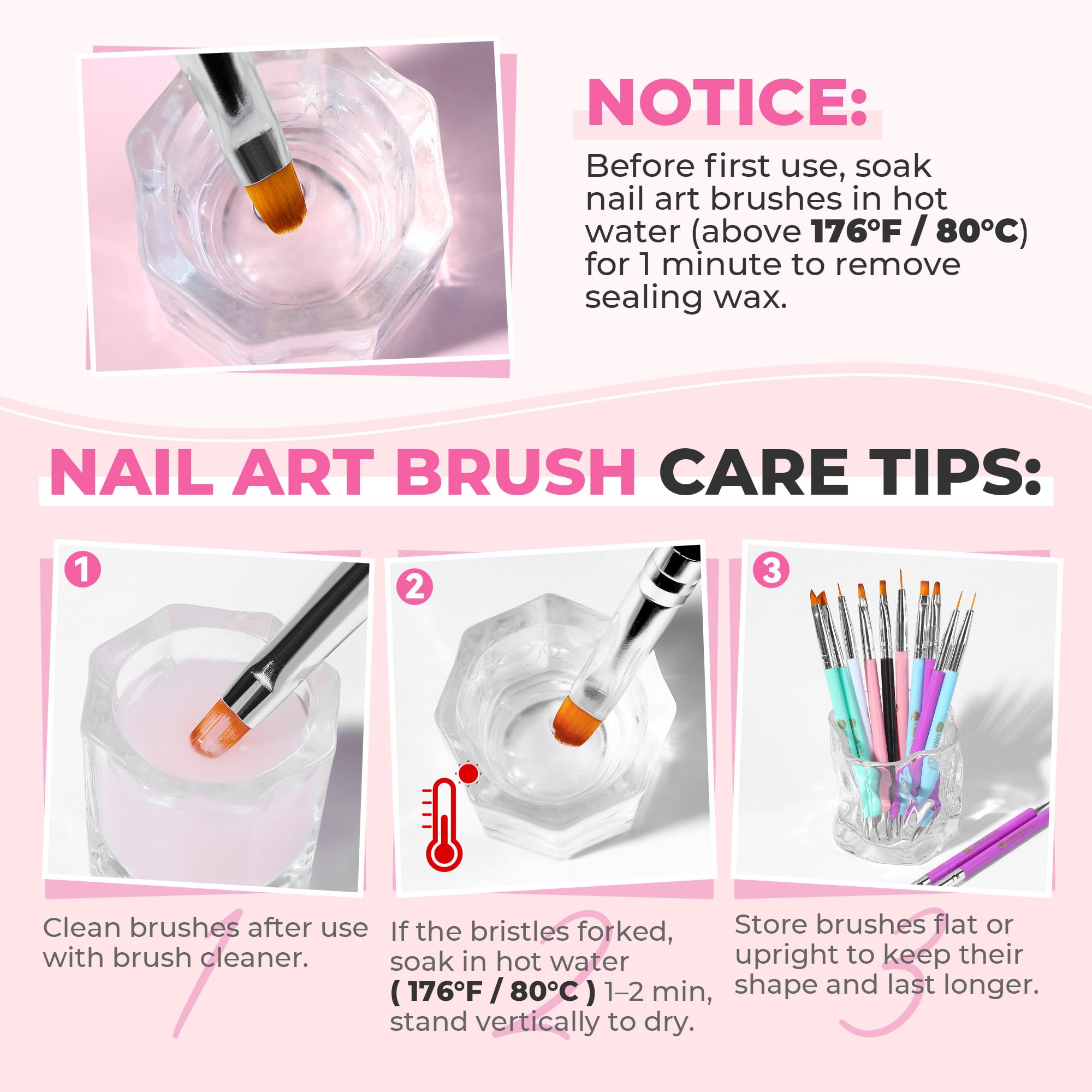 UNA GELLA brushes shown in hand for on-the-go use