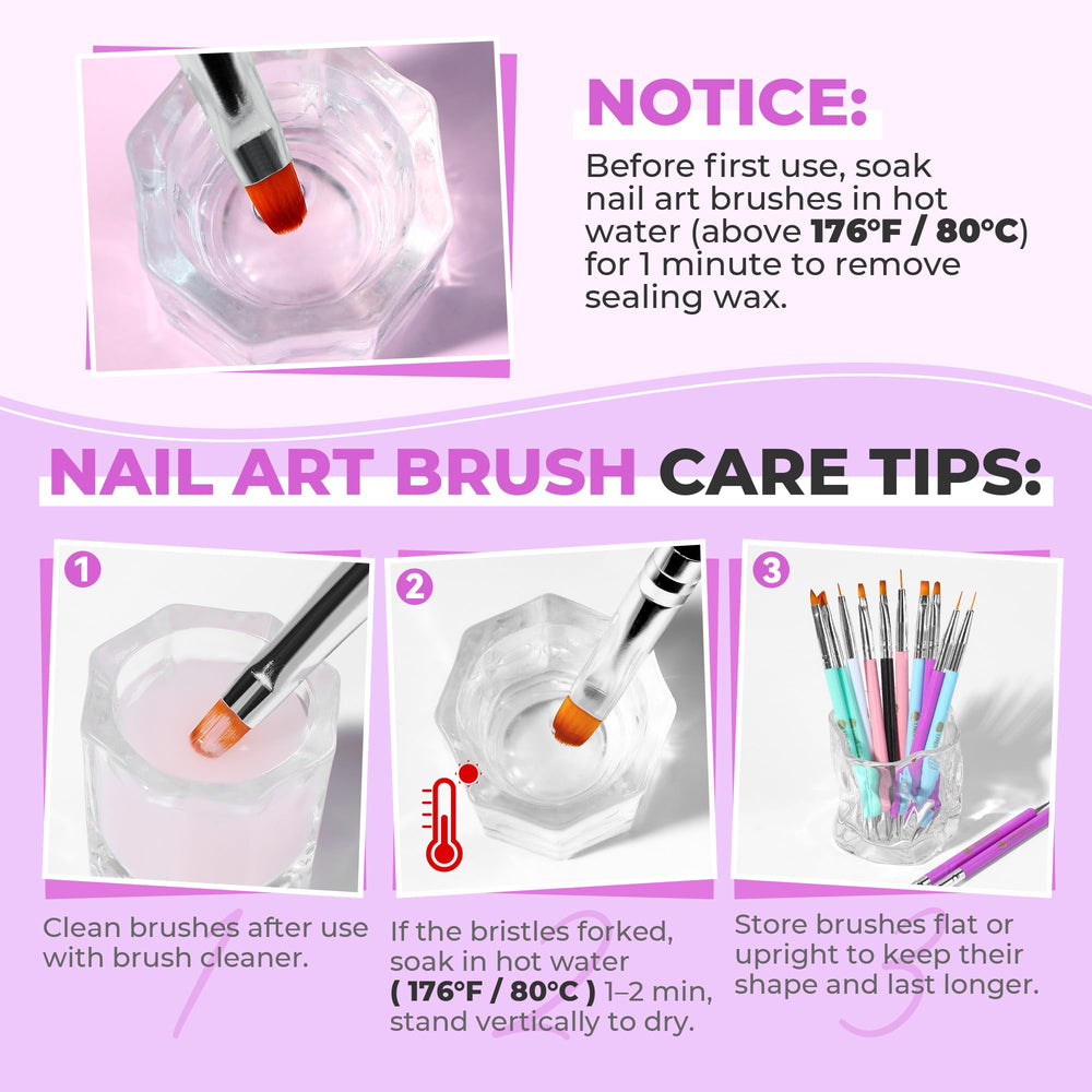 UNA GELLA nail art pens ergonomic metal handles reduce fatigue during long sessions.