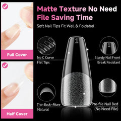 UNA GELLA nail tips adhesion and easy application for extensions