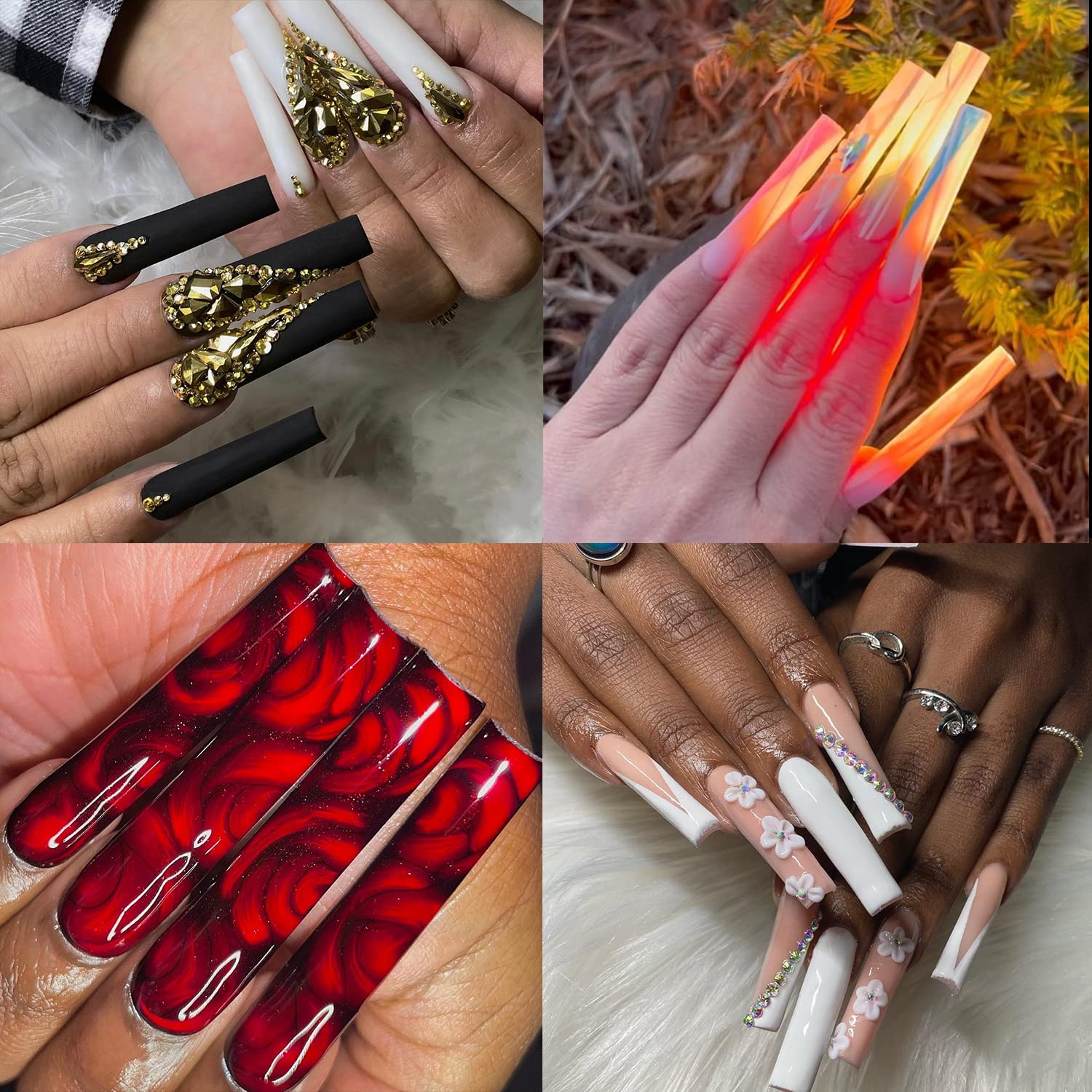 UNA GELLA clear tips highlight versatility for gel and acrylic designs