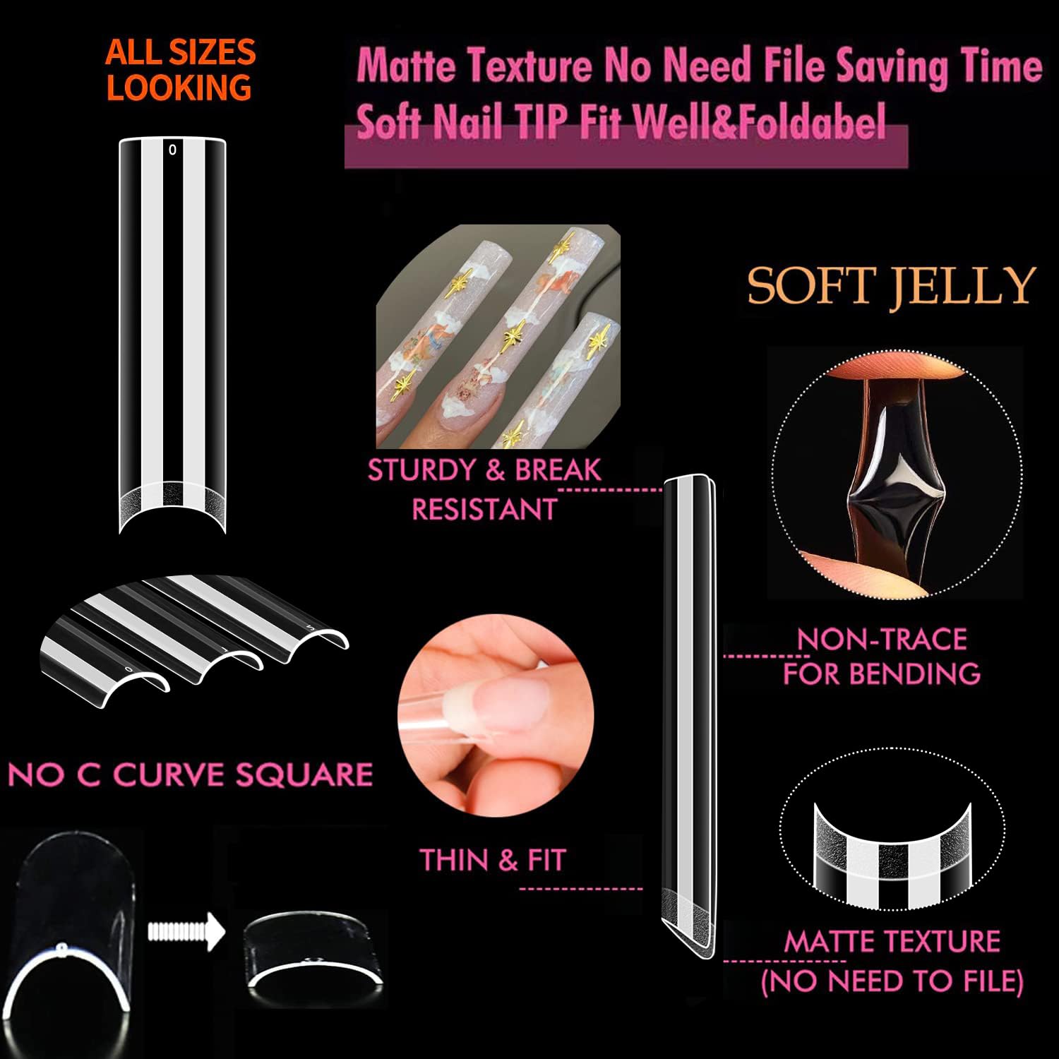 UNA GELLA easy-apply tips for quick DIY nail art