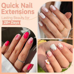UNA GELLA nail tips square easy-remove soft gelly tips for quick changes.