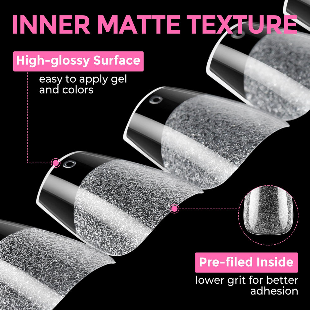 UNA GELLA odor-free gel tips indicating a pleasant, smell-free application.