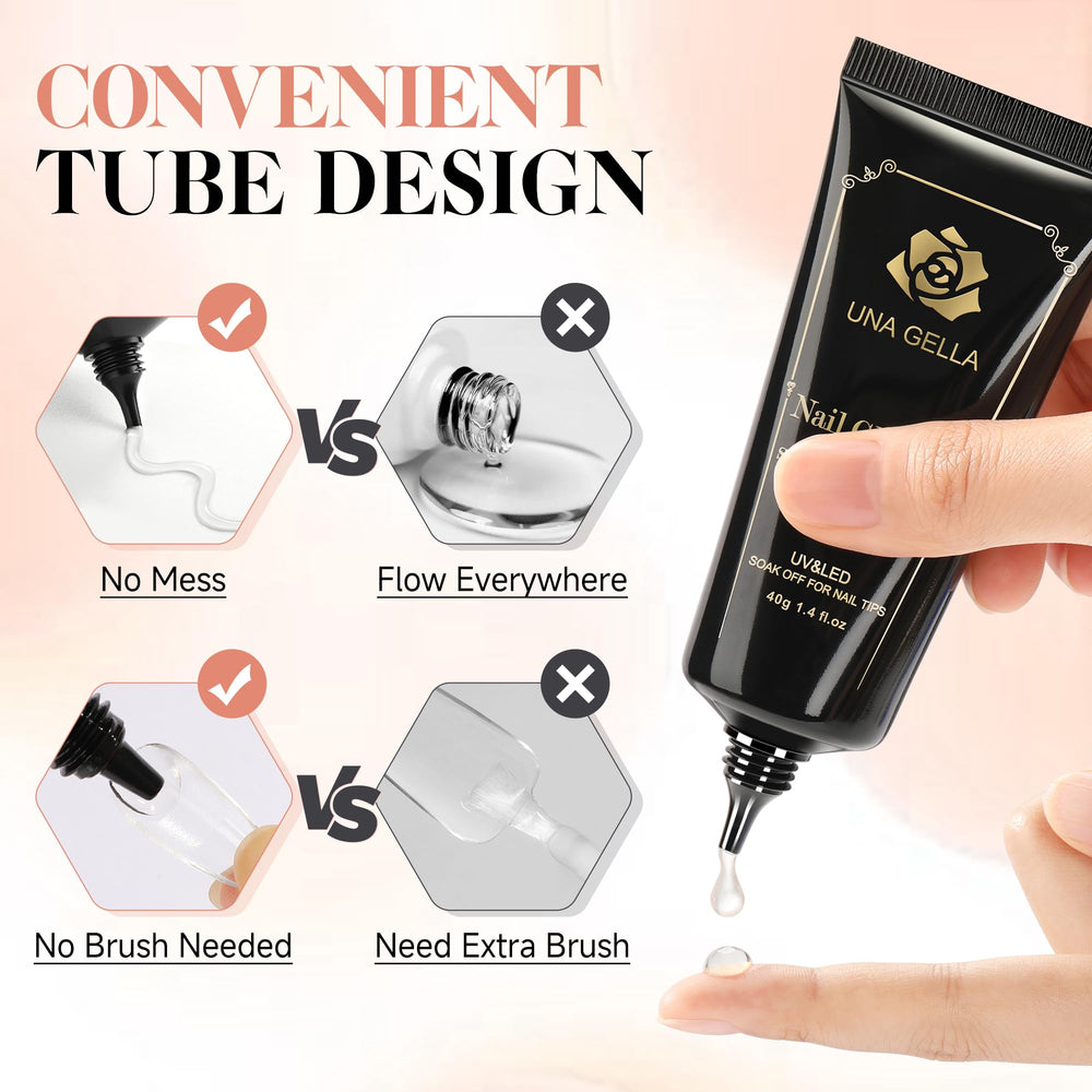 UNA GELLA press-on-nails-bonding supports long-lasting wear on natural nails.