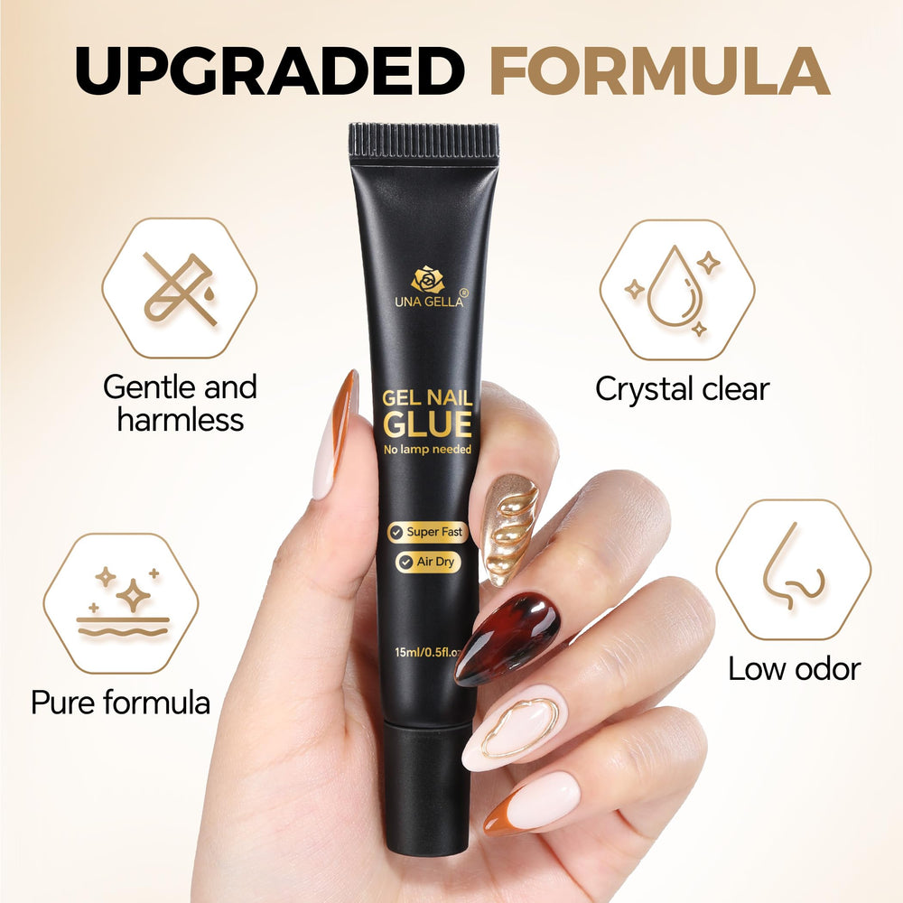 UNA GELLA quick air drying image showing fast at-home use