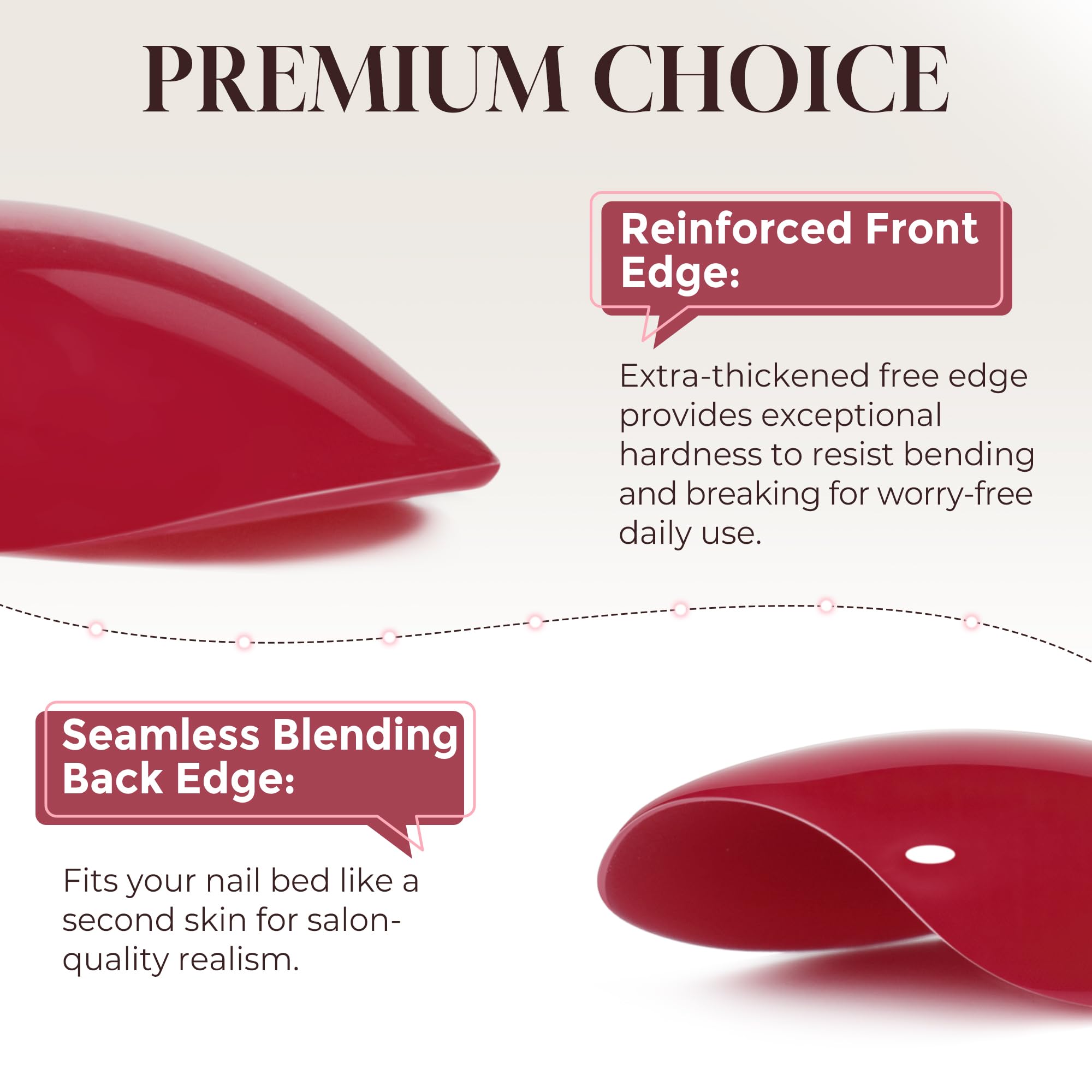 UNA GELLA seamless cuticle line creates a natural undetectable fit