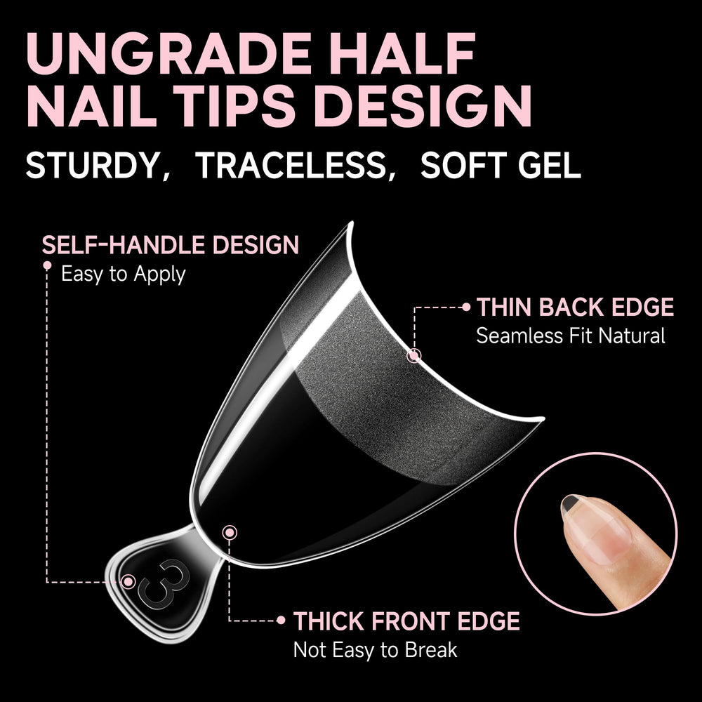 UNA GELLA self-handle tips for convenient DIY manicure