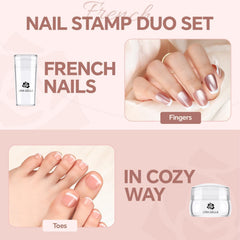 UNA GELLA soft stamp distributes gel evenly for silky tips