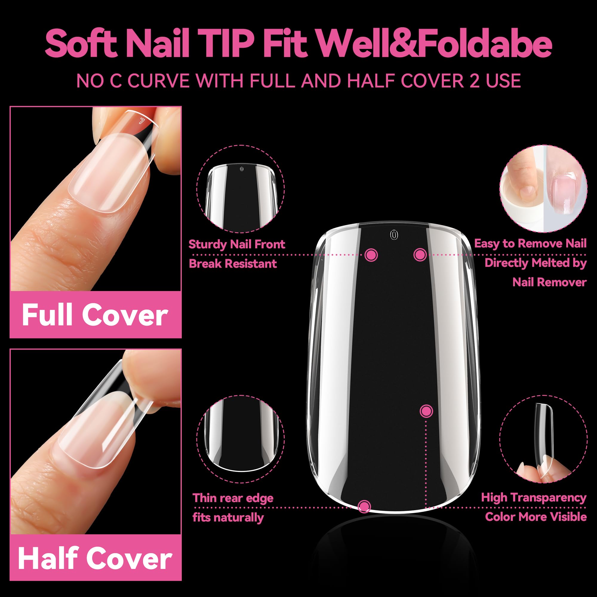 UNA GELLA thin back edge and thick front edge for durability.
