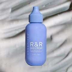 Undefined Beauty R&R Sun Crème SPF 50 ceramides and CoQ10 close-up for barrier support.