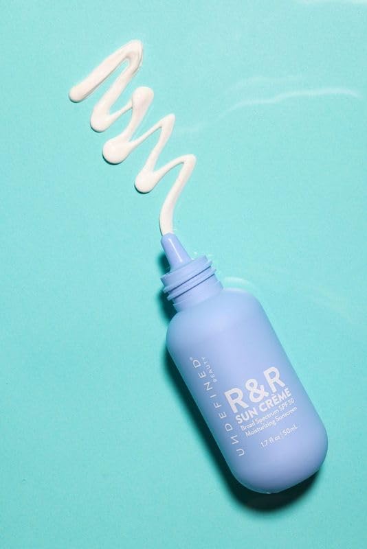 Undefined Beauty R&R Sun Crème SPF 50 resveratrol note adds antioxidant appeal.