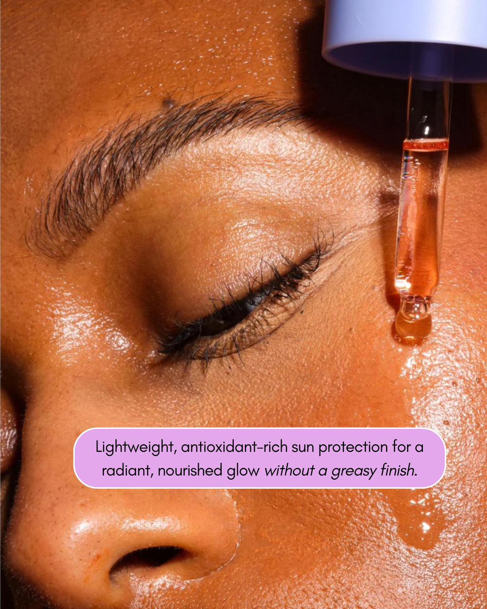 Undefined Beauty R&R Sun Elixir smooth oil texture absorbs rapidly for a non-greasy finish