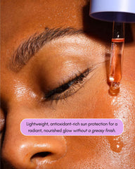 Undefined Beauty R&R Sun Elixir smooth oil texture absorbs rapidly for a non-greasy finish