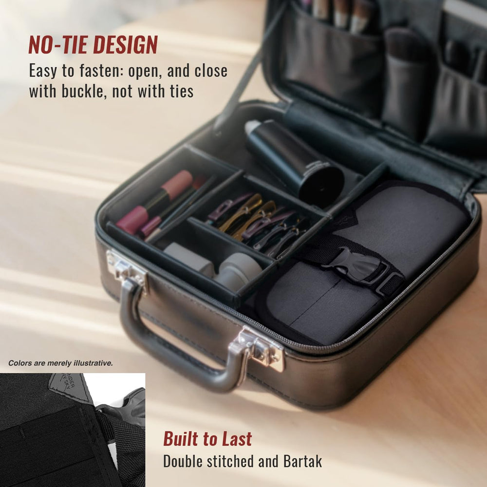 Under NY Sky strap and buckle secure fold, ready for travel.