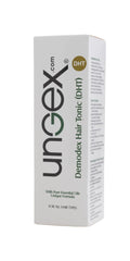 Australian-made Ungex Demodex Hair Tonic packaging shows quality standards.
