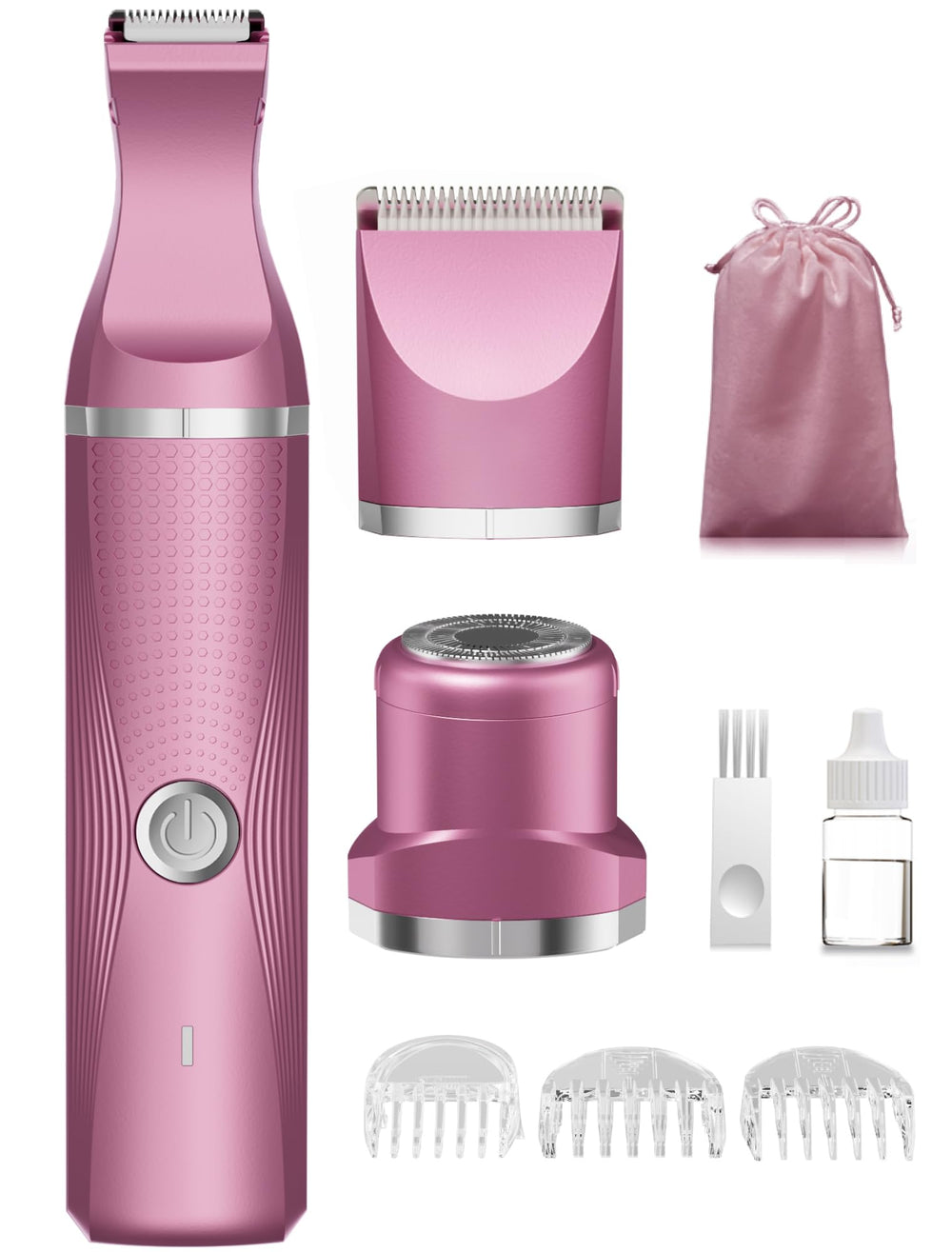 Unibono bikini trimmer with 3-in-1 heads for precise shaping and versatile grooming