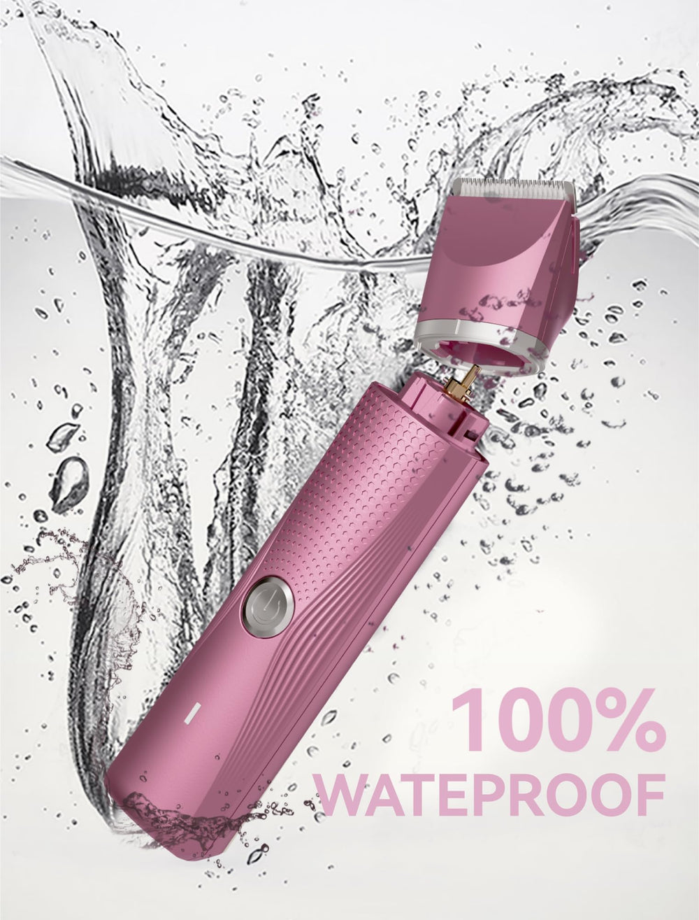 Unibono IPX7 waterproof design supports wet or dry shaving in any setting