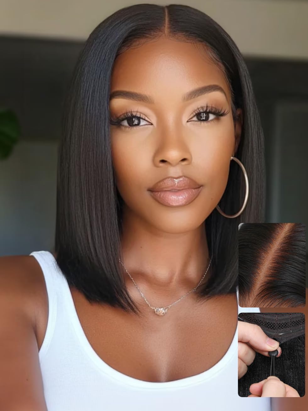 UNICE Yaki Straight Bob Wig care options and color customization possible