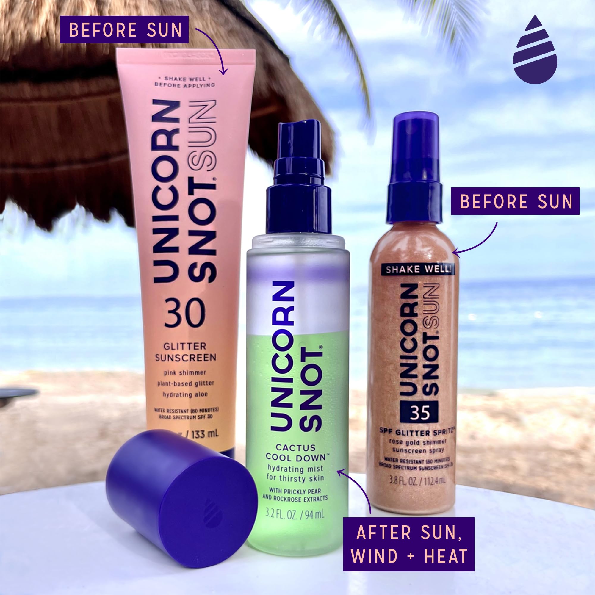 Unicorn Snot Cactus Cool Down blue light shield helps protect daytime skin
