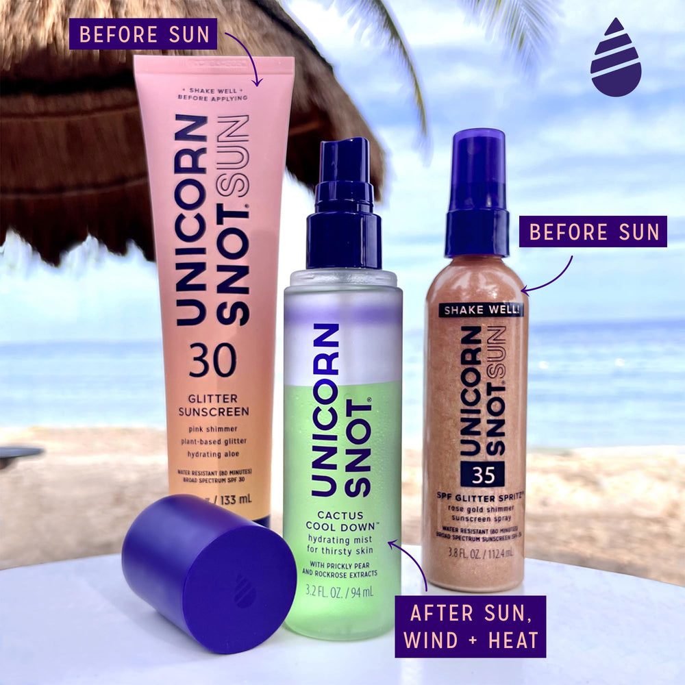 Unicorn Snot Cactus Cool Down blue light shield helps protect daytime skin