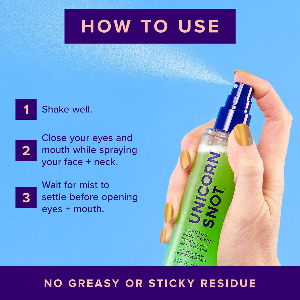 Unicorn Snot Cactus Cool Down jojoba keeps skin balanced without a greasy feel