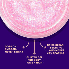 UNICORN SNOT holographic glitter gel Bling for hair and skin shimmer