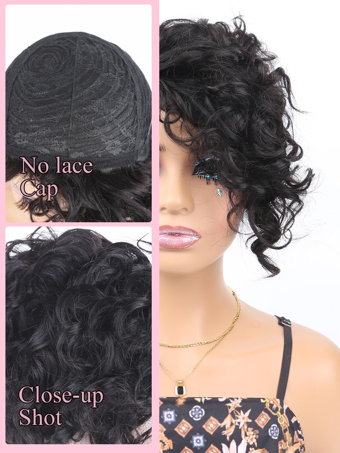 Unipearl natural wavy bob wig on model for everyday elegance
