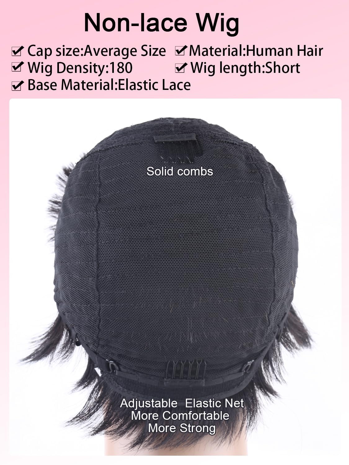 Unipearl packaging includes two wig caps for easy setup