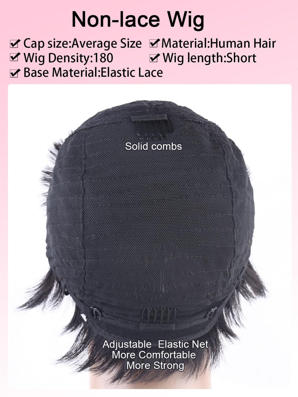 Unipearl packaging includes two wig caps for easy setup
