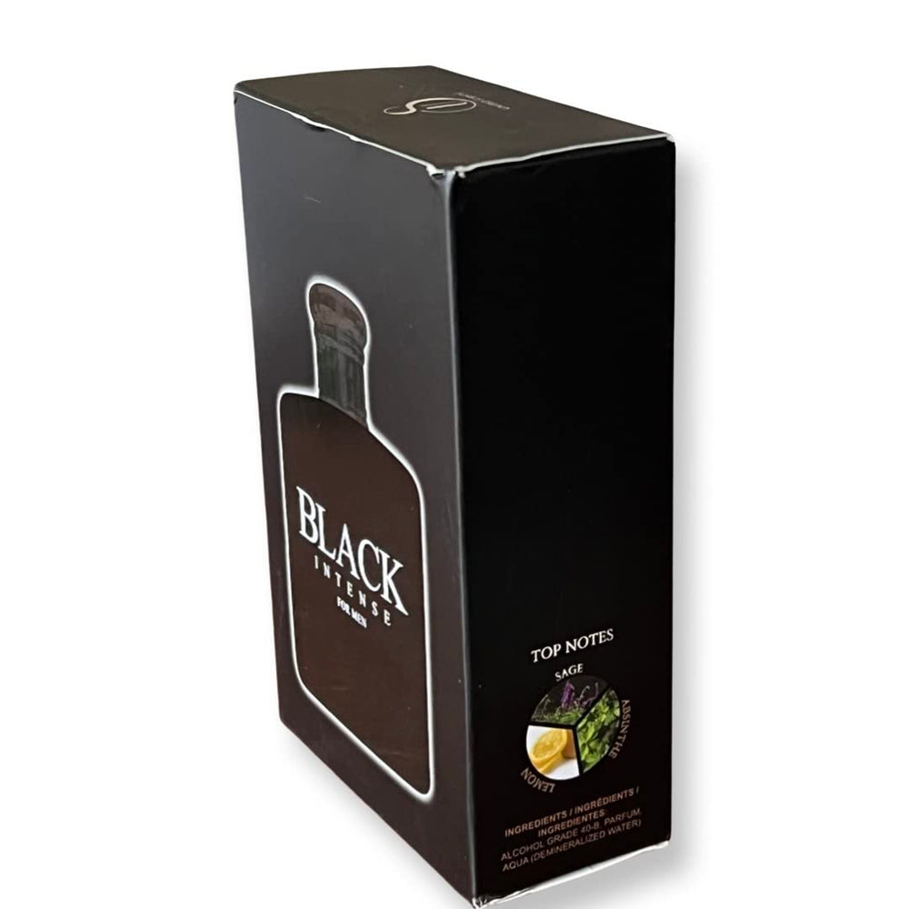 United Scents BLACK INTENSE gift box, ready to present for a special occasion.
