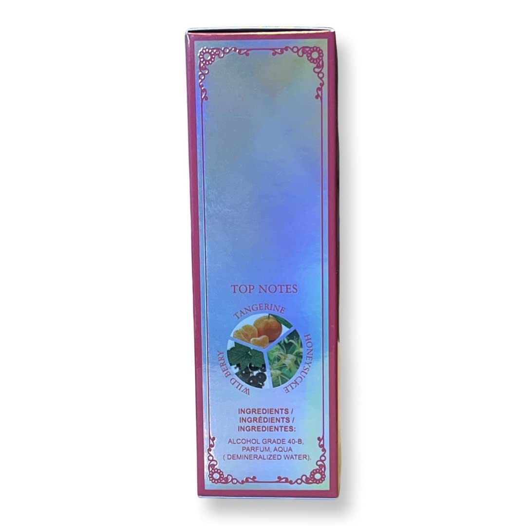 Diva Girl Shine Sugar wild berry detail on bottle for playful mood.