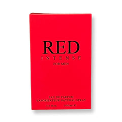 United Scents Red Intense bottle back view, premium spray for easy application