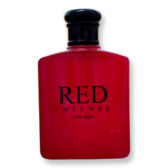 United Scents Red Intense bottle side view, ergonomic grip for comfortable use