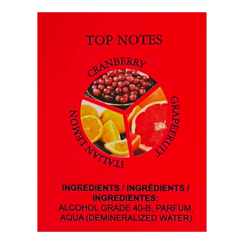 United Scents Red Intense on-skin view, balanced diffusion for day-to-night wear