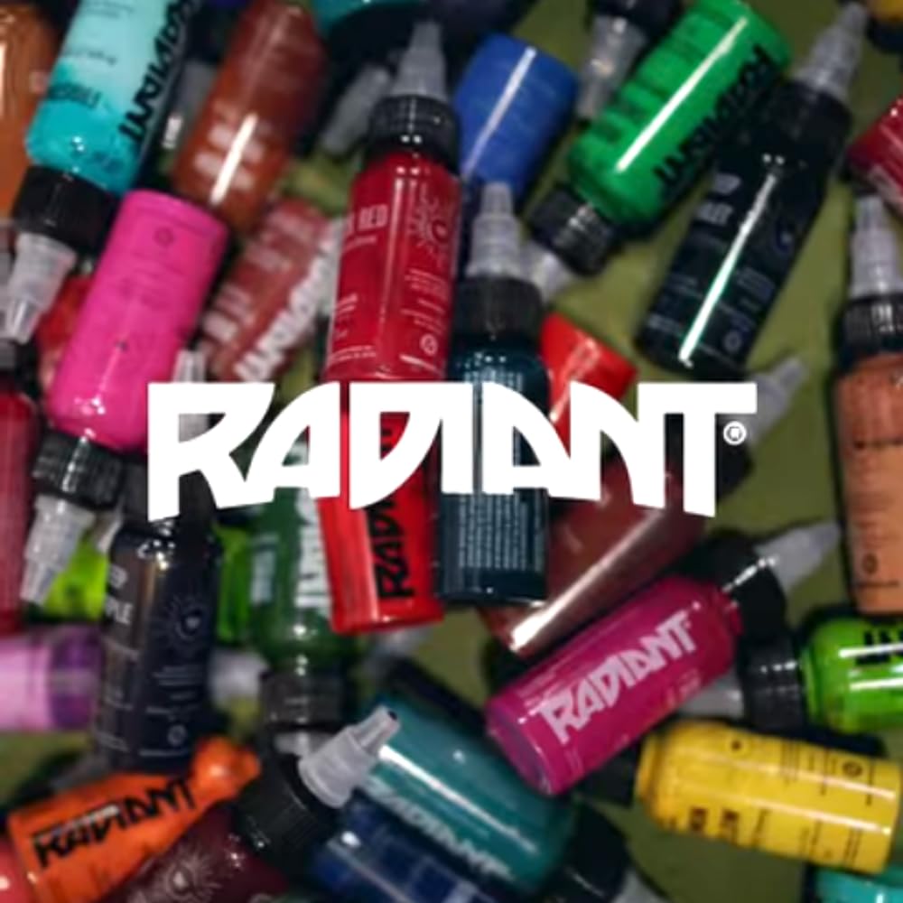 United Tattoo Supply Radiant Ink Tiger Orange for vibrant, even coverage.